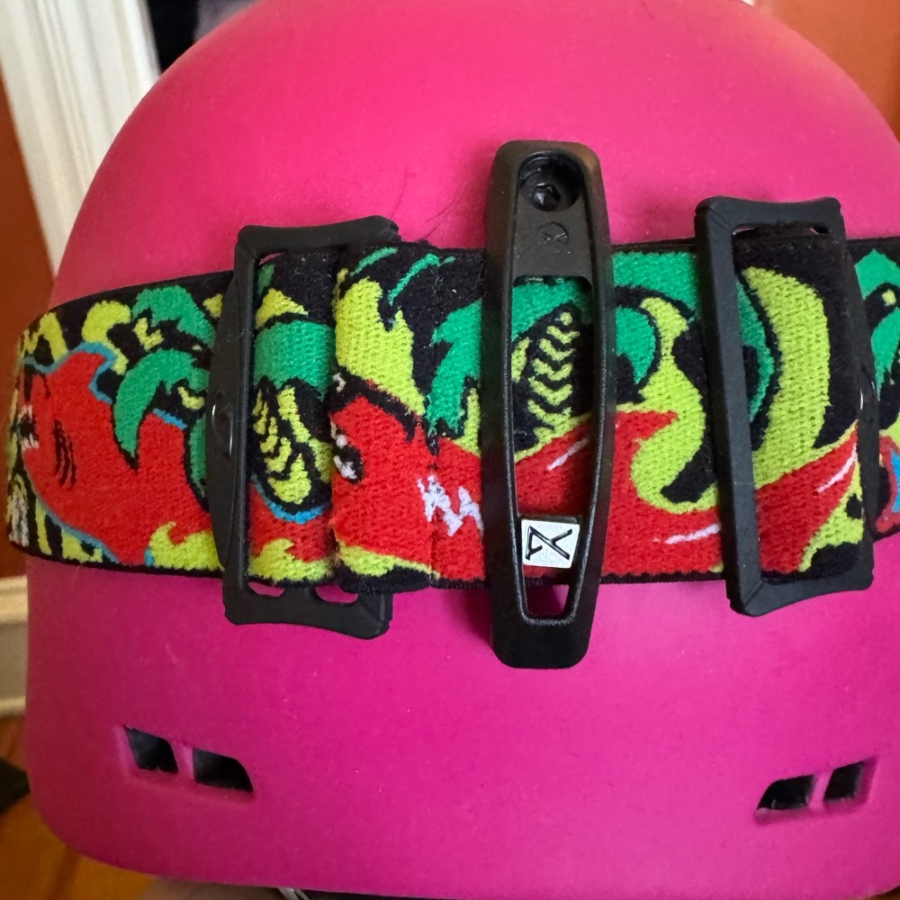 Kids Neon Yellow Ski Goggles and helmet - Picture 3 of 3